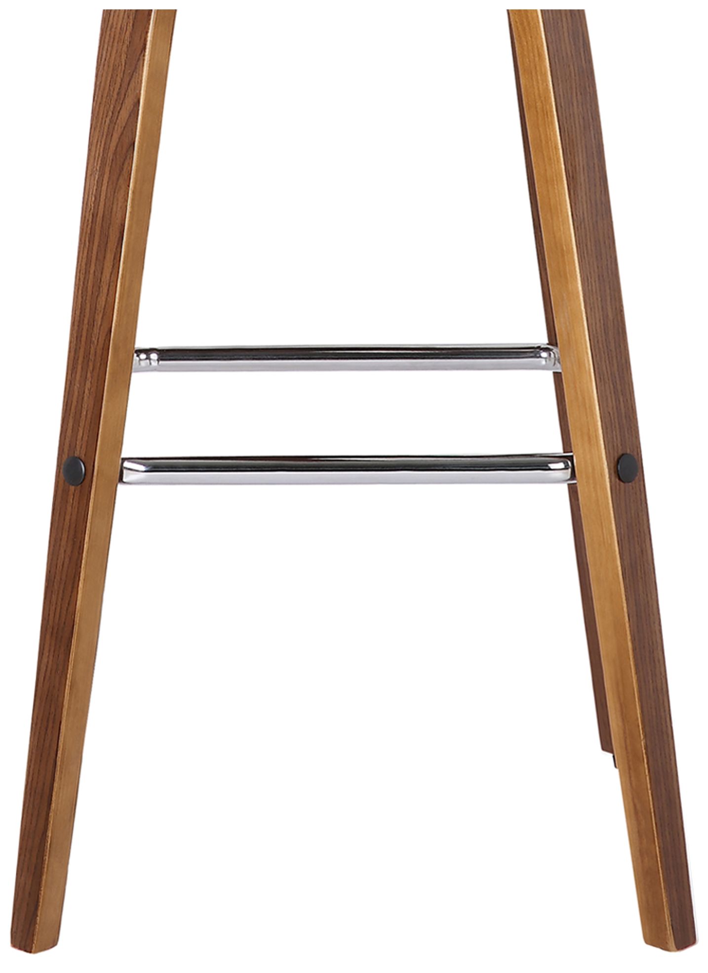 Image 6 Vienna 30 in. Swivel Barstool in Walnut Finish with Gray Faux Leather more views