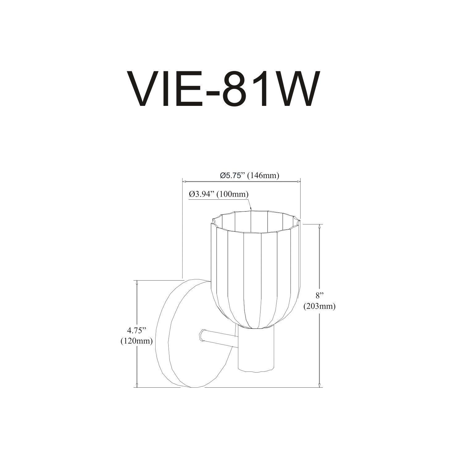 Image 2 Vienna 8" High Aged Brass Wall Sconce With Clear Ribbed Glass Shade more views