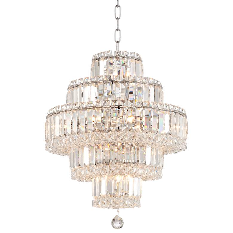 Image 2 Vienna Full Spectrum 18 1/2 inch  Magnificence 18-Light Crystal Chandelier