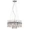 Vienna Full Spectrum 18" Wide Crystal and Chrome Chandelier