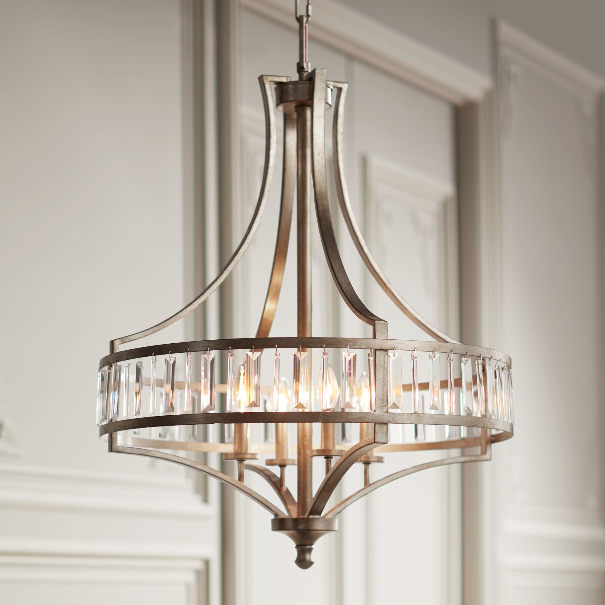 Lamps plus on sale chandelier crystal