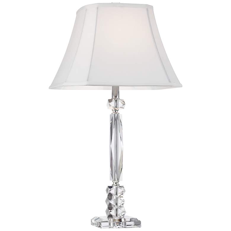 Image 7 Vienna Full Spectrum 25 1/2 inch Cut Crystal Column Table Lamps Set of 2 more views