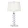 Vienna Full Spectrum 25" Modern Stacked Cubes Crystal Table Lamp