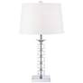 Vienna Full Spectrum 25" Modern Stacked Cubes Crystal Table Lamp