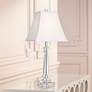 1_Vienna Full Spectrum 25" Tapered Glass Crystal Column Table Lamp