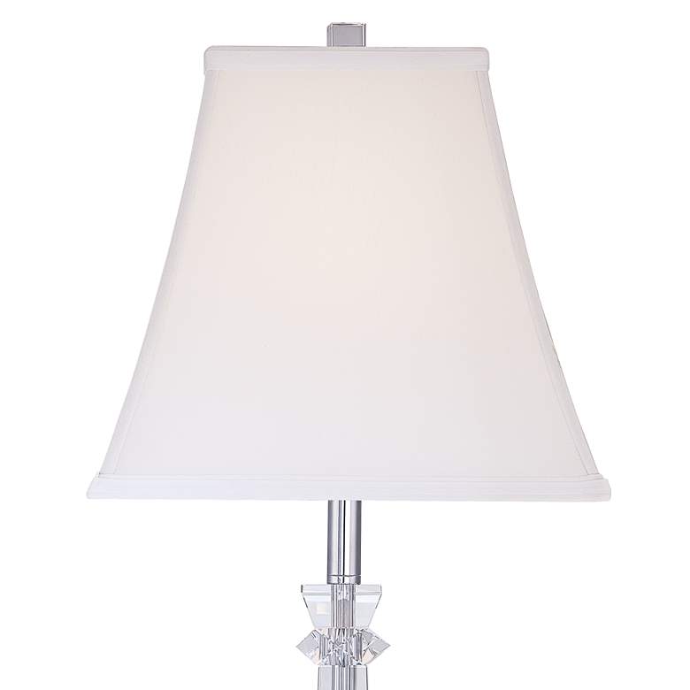 Image 3 Vienna Full Spectrum 25" Tapered Glass Crystal Column Table Lamp more views