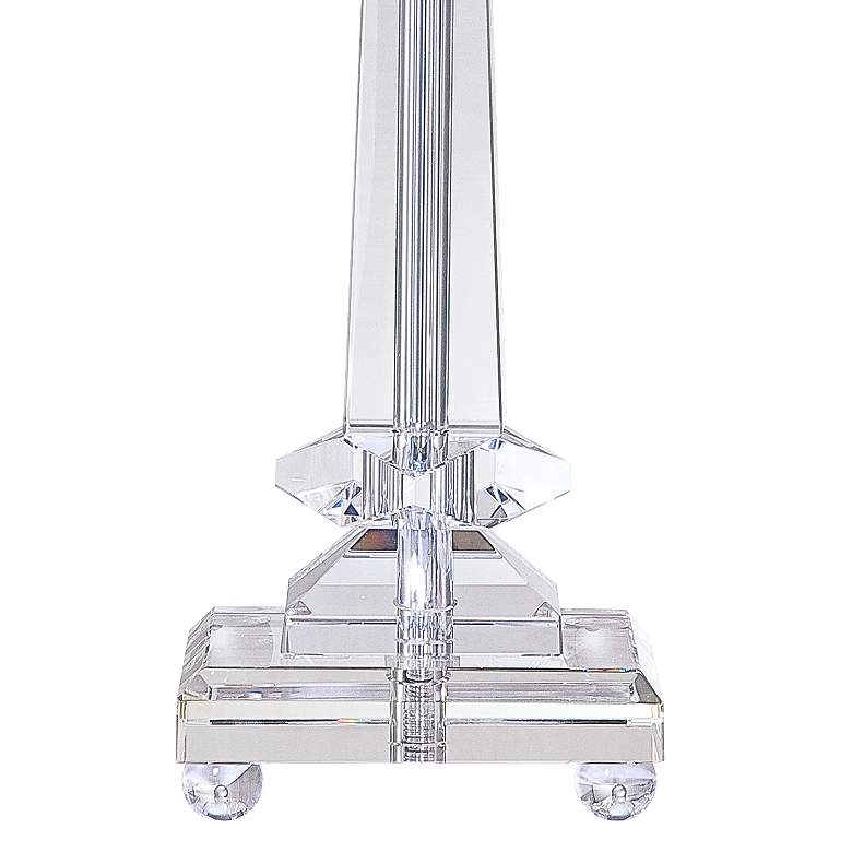 Image 4 Vienna Full Spectrum 25" Tapered Glass Crystal Column Table Lamp more views