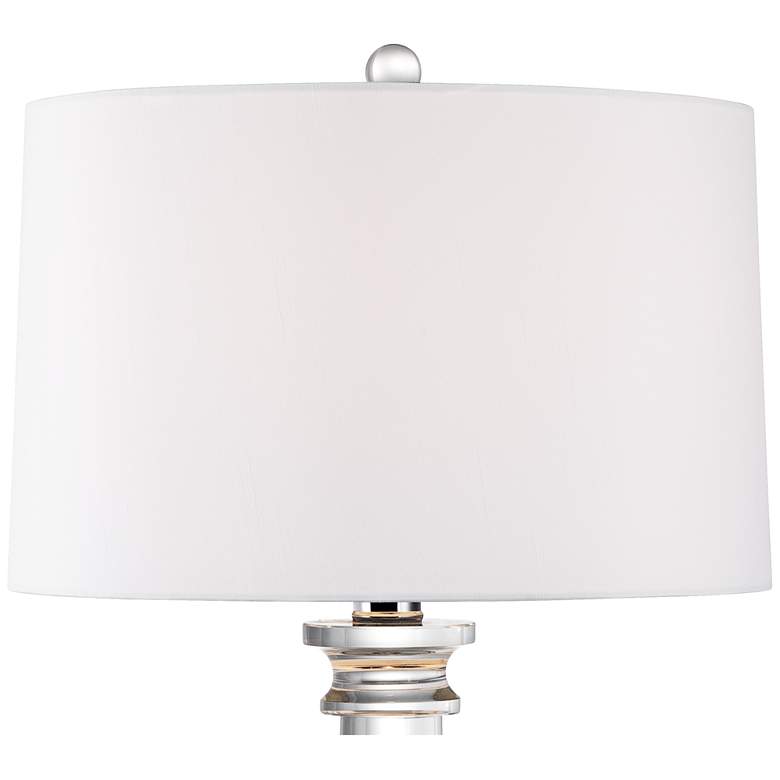 Image 4 Vienna Full Spectrum 28 1/2" Clear Crystal Glass Column Table Lamp more views