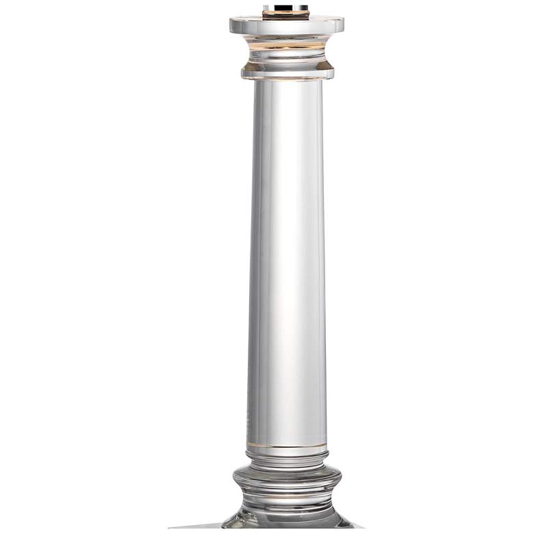 Image 5 Vienna Full Spectrum 28 1/2" Clear Crystal Glass Column Table Lamp more views