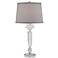 Vienna Full Spectrum 28 1/4" Olivia Crystal Table Lamp with Gray Shade