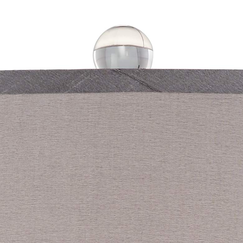Image 3 Vienna Full Spectrum 28 1/4" Olivia Crystal Table Lamp with Gray Shade more views