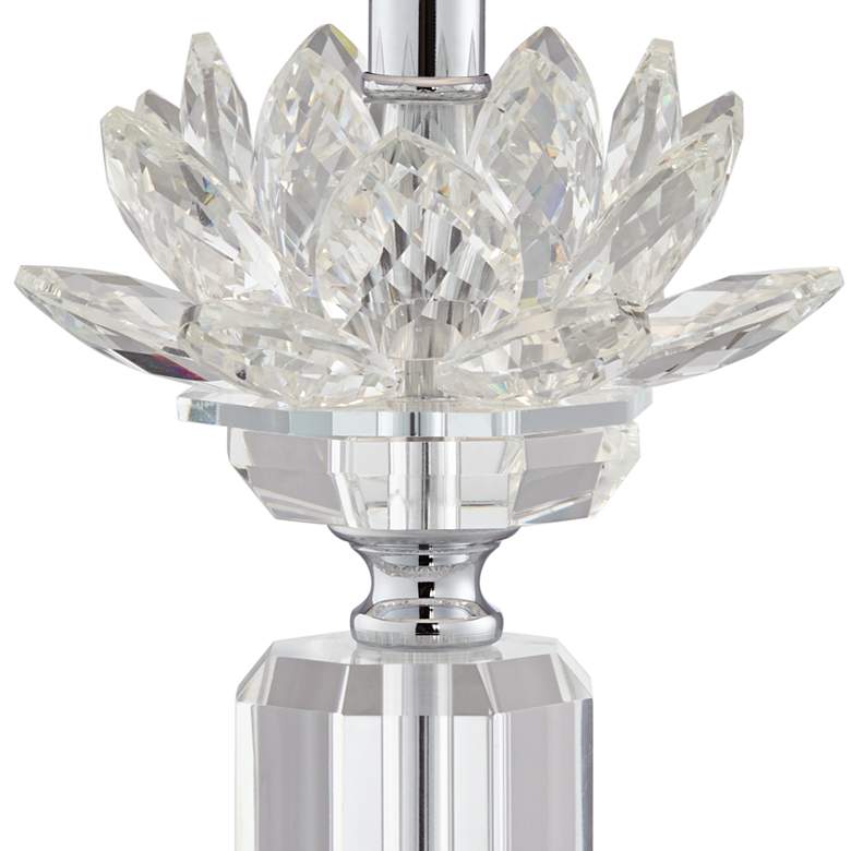 Image 6 Vienna Full Spectrum 28 1/4" Olivia Crystal Table Lamp with Gray Shade more views
