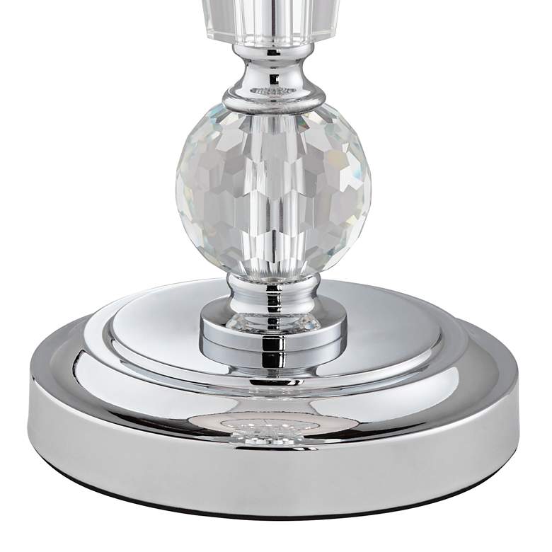 Image 7 Vienna Full Spectrum 28 1/4" Olivia Crystal Table Lamp with Gray Shade more views