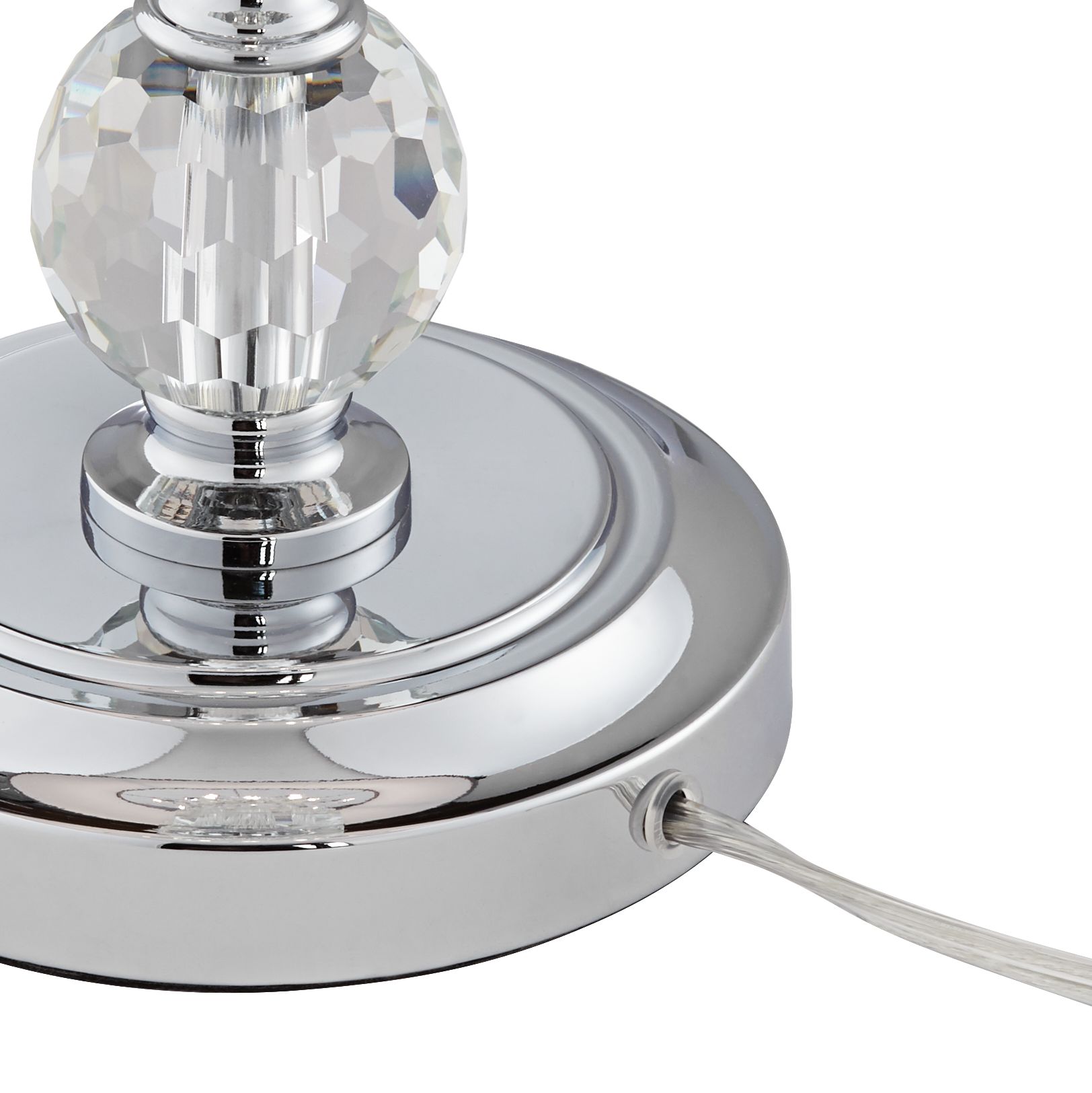 Vienna Full Spectrum 28 1/4" Olivia Crystal Table Lamp with Gray Shade