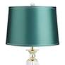 3_Vienna Full Spectrum 28 3/4" High Crystal Table Lamp with Teal Shade more views