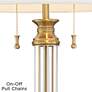 4_Vienna Full Spectrum 31 1/2" Brass and Crystal Lamp with Round Riser more views