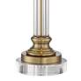 5_Vienna Full Spectrum 31 1/2" Brass and Crystal Lamp with Round Riser more views