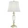 Vienna Full Spectrum 31" Brass and Crystal Lamp with Cord Dimmer