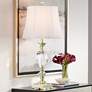1_Vienna Full Spectrum 31" Brass and Crystal Lamp with Cord Dimmer