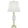 Vienna Full Spectrum 31" Brass and Crystal Lamp with Cord Dimmer