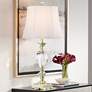 Vienna Full Spectrum 31" High Traditional Brass and Crystal Table Lamp in scene