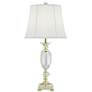 Vienna Full Spectrum 31" High Traditional Brass and Crystal Table Lamp in scene