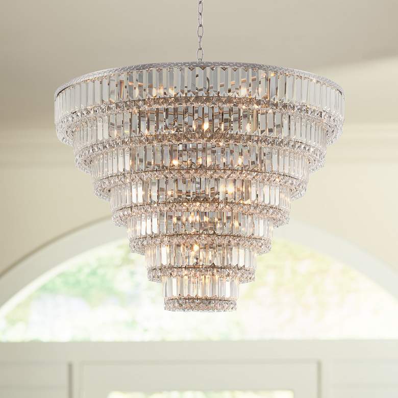 Image 1 Vienna Full Spectrum 32 3/4 inch Magnificence 29-Light Crystal Chandelier
