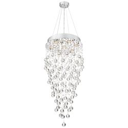 Vienna Full Spectrum Aida 18&quot; Wide Pouring Crystal Bubble Chandelier