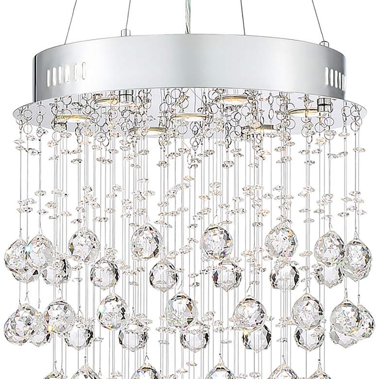 Image 3 Vienna Full Spectrum Aida 18" Wide Pouring Crystal Bubble Chandelier more views
