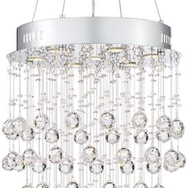 Image3 of Vienna Full Spectrum Aida 18" Wide Pouring Crystal Bubble Chandelier more views