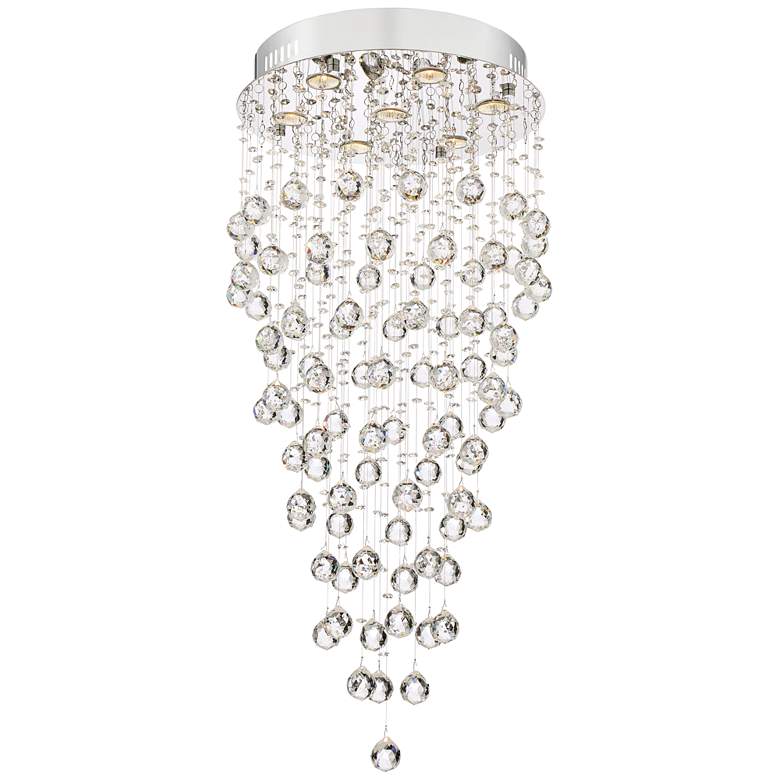 Image 4 Vienna Full Spectrum Aida 18" Wide Pouring Crystal Bubble Chandelier more views