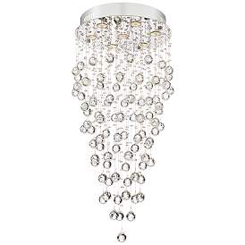 Image4 of Vienna Full Spectrum Aida 18" Wide Pouring Crystal Bubble Chandelier more views