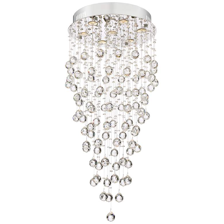 Image 4 Vienna Full Spectrum Aida 18" Wide Pouring Crystal Bubble Chandelier more views