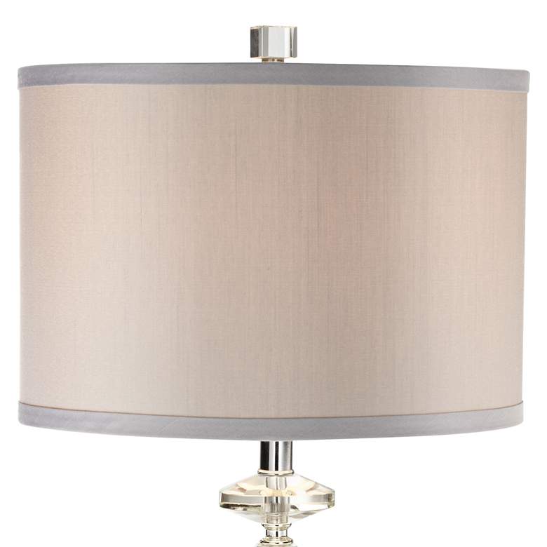 Image 3 Vienna Full Spectrum Aline 26 1/2" Crystal Lamp and Black Marble Riser more views
