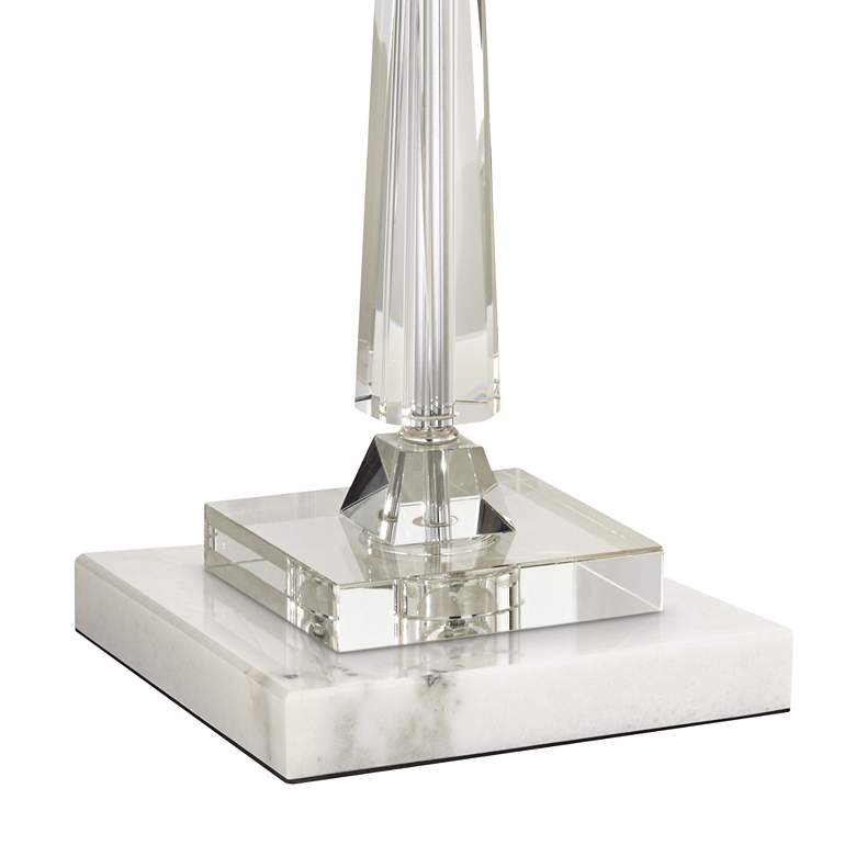 Image 5 Vienna Full Spectrum Aline 26 1/2" Crystal Lamp and White Marble Riser more views