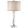 Vienna Full Spectrum Aline 26 1/2" Gray and Crystal Traditional Lamp