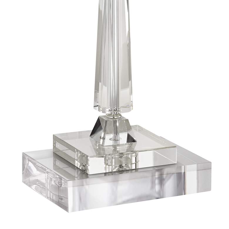 Image 6 Vienna Full Spectrum Aline 28" Crystal Lamp with Square Riser more views