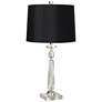 Vienna Full Spectrum Aline Modern Crystal Table Lamp with Black Shade