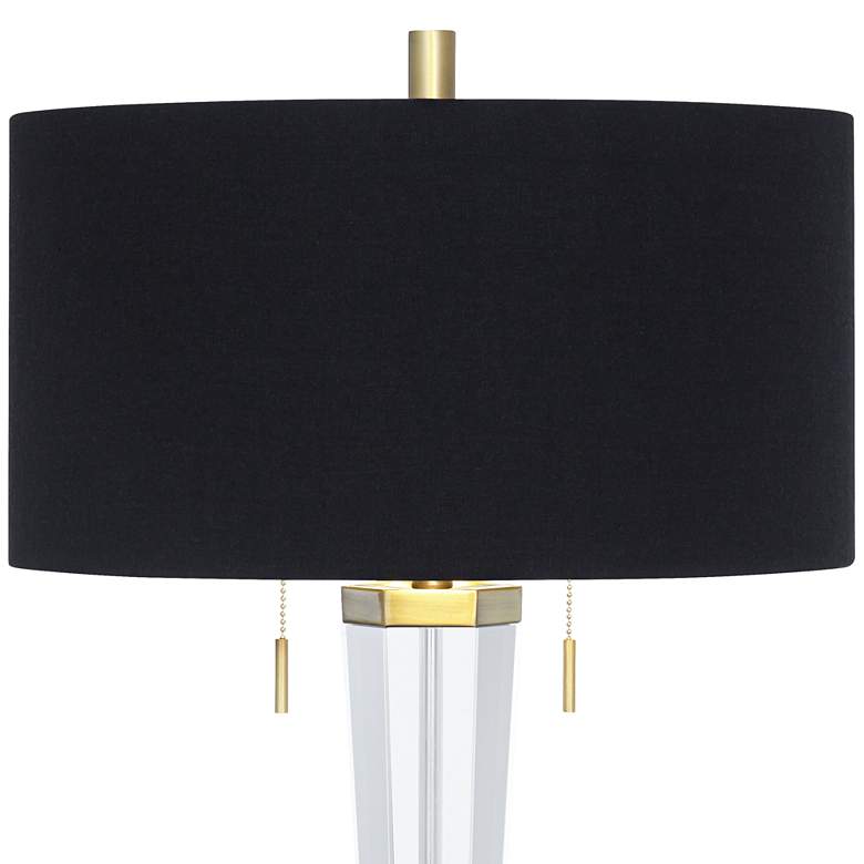 Image 4 Vienna Full Spectrum Belle 33 1/4" Marble and Crystal Table Lamp more views