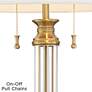 Vienna Full Spectrum Brass and Crystal Traditional Lamp with Acrylic Riser
