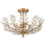 4_Vienna Full Spectrum Brielle 18 1/2" Brass and Crystal Ceiling Light