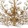 5_Vienna Full Spectrum Brielle 18 1/2" Brass and Crystal Ceiling Light more views