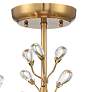6_Vienna Full Spectrum Brielle 18 1/2" Brass and Crystal Ceiling Light more views