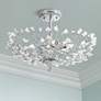 Vienna Full Spectrum Brielle 18 1/2" Glass and Chrome Ceiling Light