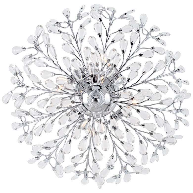 Image 4 Vienna Full Spectrum Brielle 18 1/2 inch Glass and Chrome Ceiling Light more views