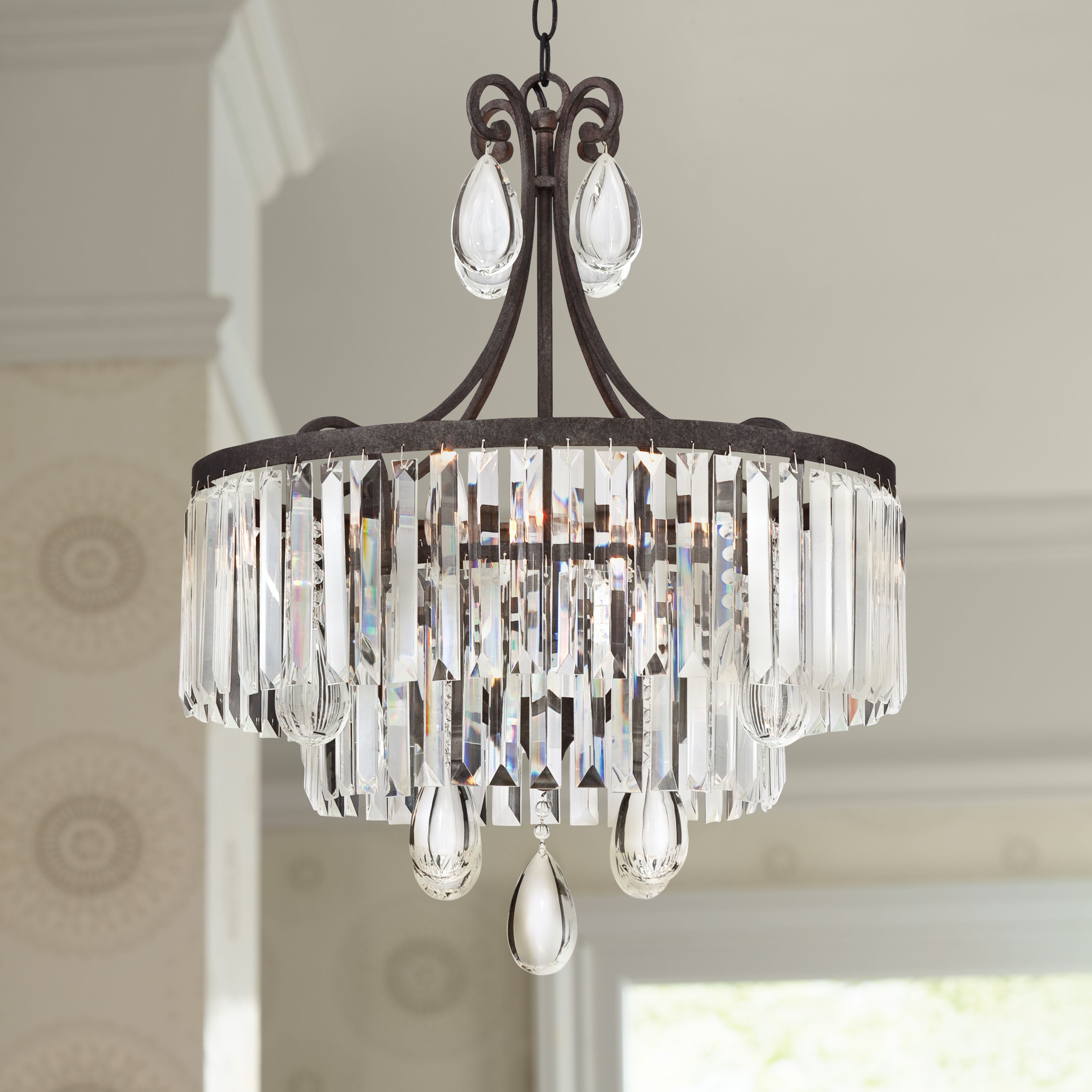 Lamps plus deals crystal chandelier