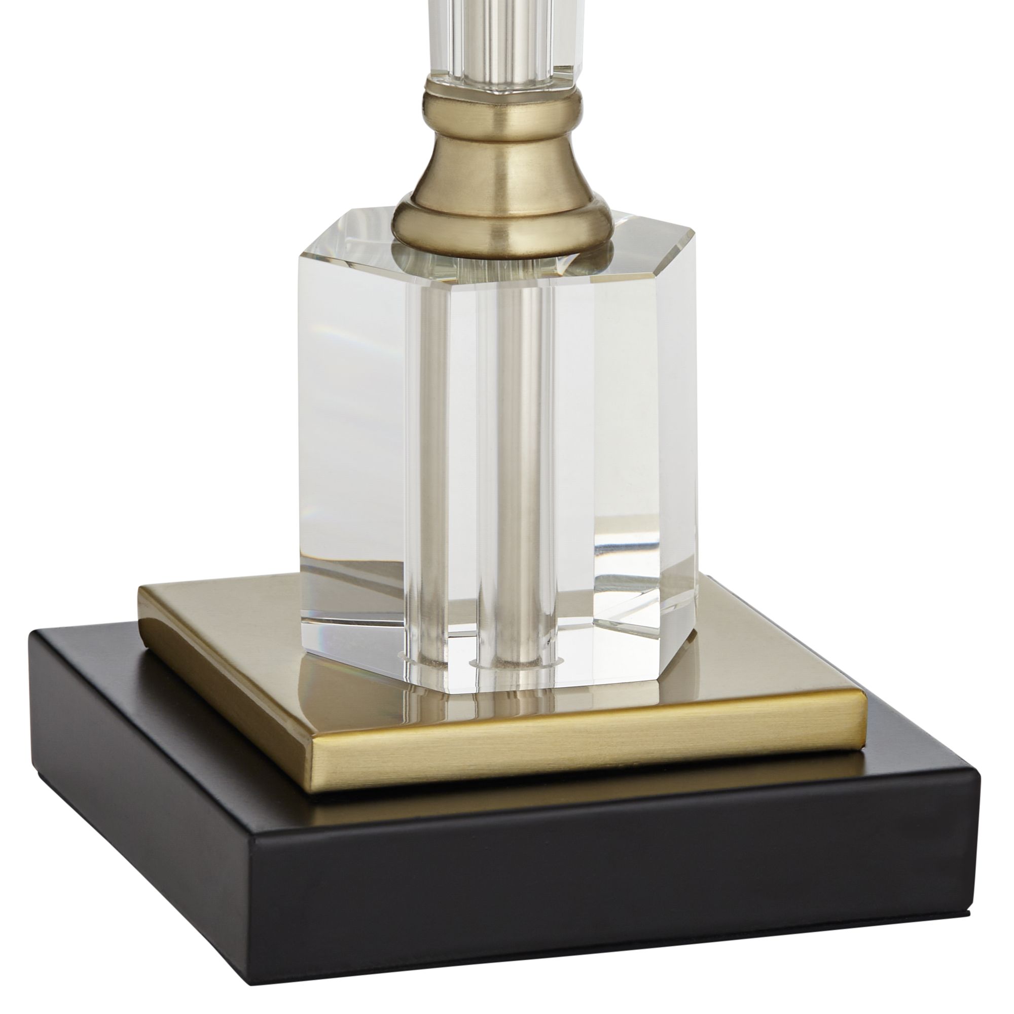 Image 6 Vienna Full Spectrum Carrillo Column 38 1/2" Gold Crystal Buffet Lamp more views