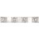 Vienna Full Spectrum Cesenna 35 1/2" Crystal 4-Light LED Bath Fixture