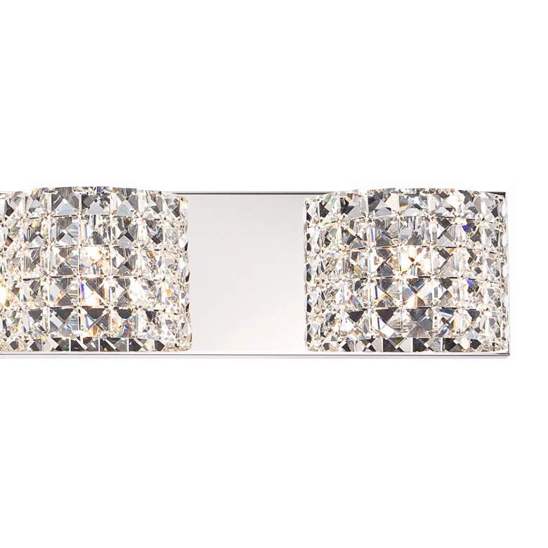 Image 3 Vienna Full Spectrum Cesenna 35 1/2" Crystal 4-Light LED Bath Fixture more views