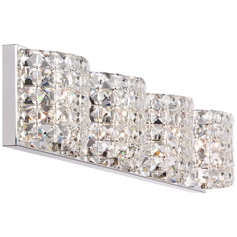 Image 6 Vienna Full Spectrum Cesenna 35 1/2" Crystal 4-Light LED Bath Fixture more views